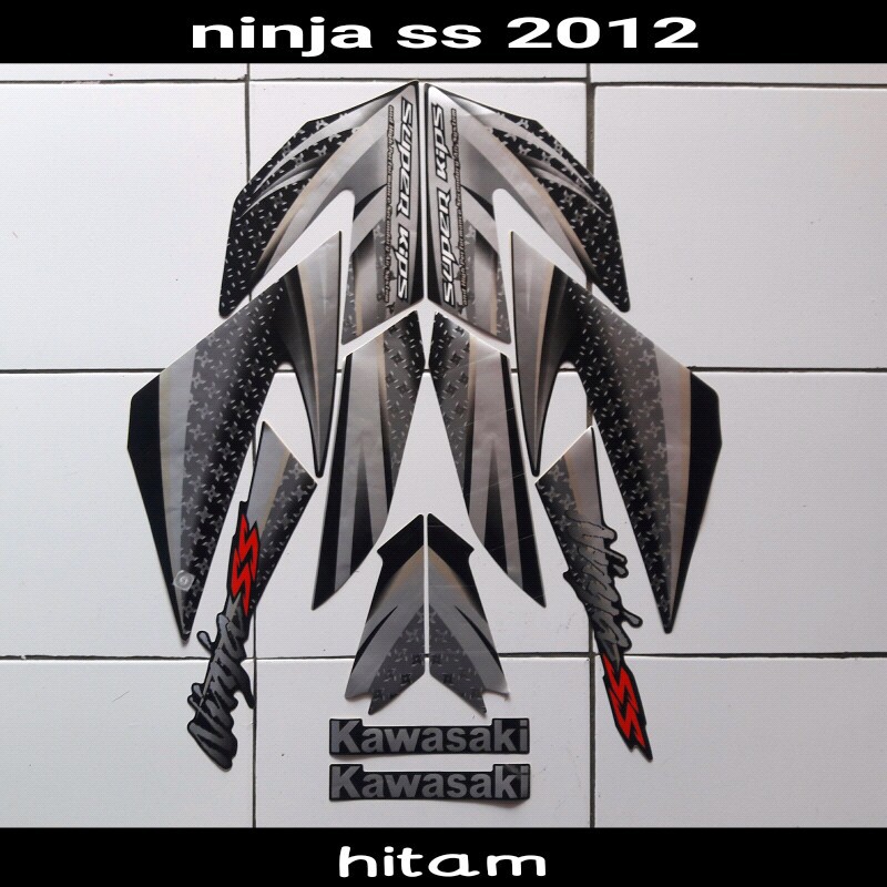 stiker motor ninja ss 2012 hitam