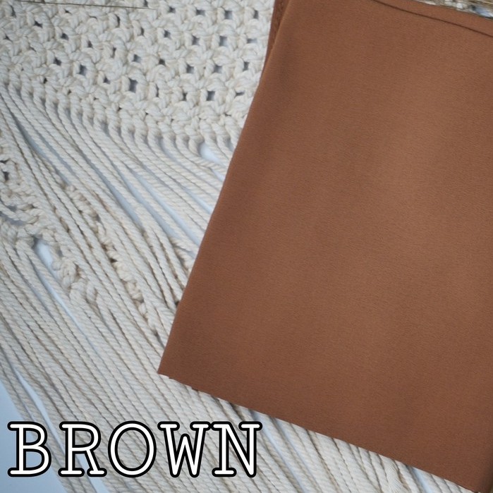 PASHMINA CERUTY BABYDOLL PREMIUM IMPORT-Brown