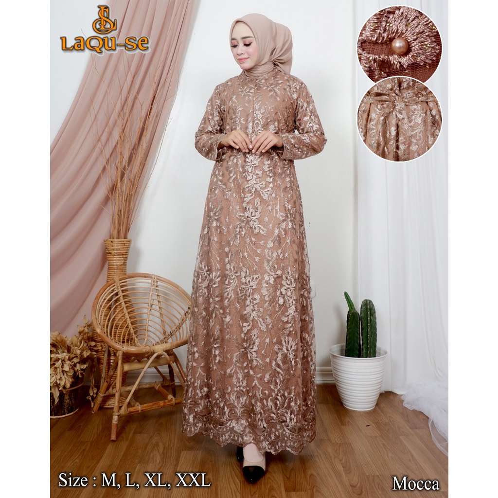 Gamis Dress Kebaya Wanita Remaja Untuk Pesta Kondangan Kekinian Termurah By Laquse_kebaya2