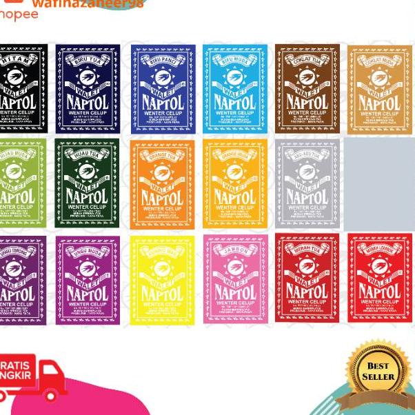 PROMO SPESIAL WANTEX PREMIUM NAPTOL PEWARNA JEANS TIE DYE WENTER Pewarna pakaian WANTEK Batik Sumbo 