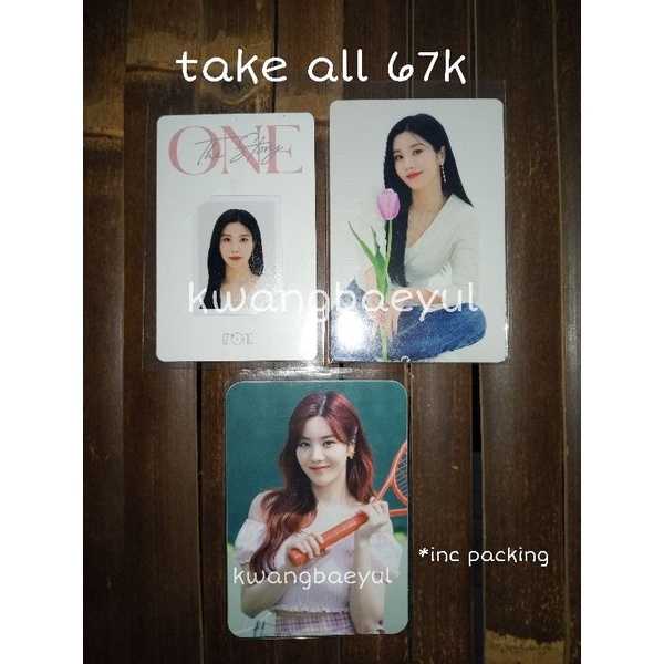 TC OTS, Glitter, Photocard, Eunbi, Wonyoung, Sakura IZONE