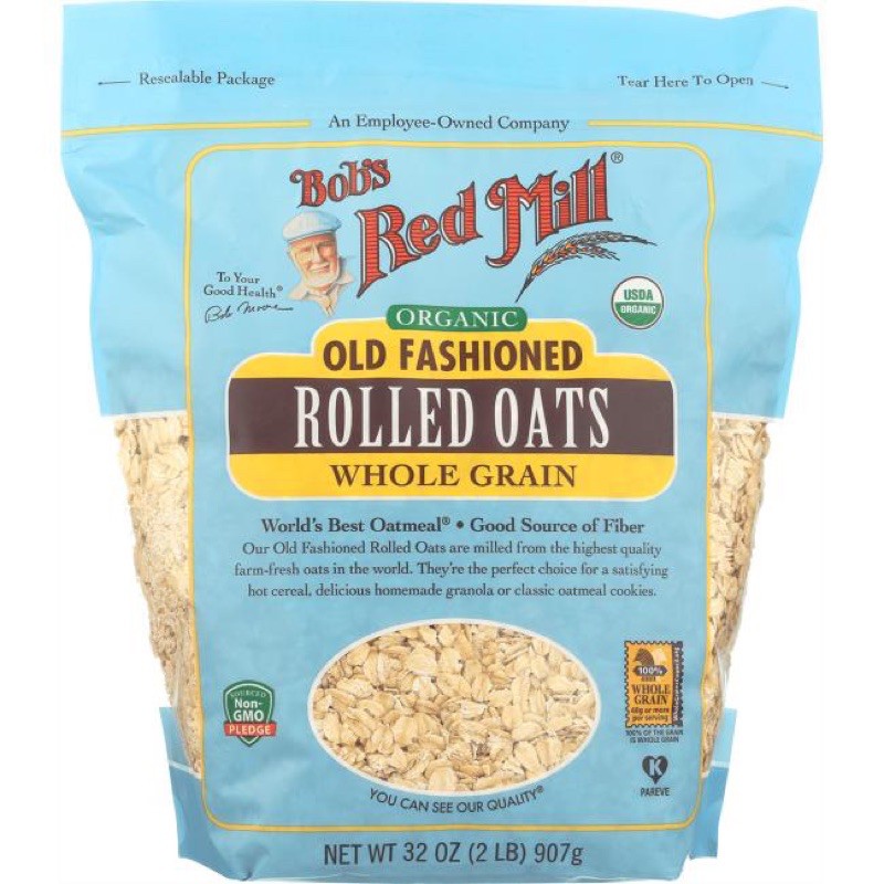 

Bob’s Red Mill Organic Old Fashioned Rolled Oat 907g
