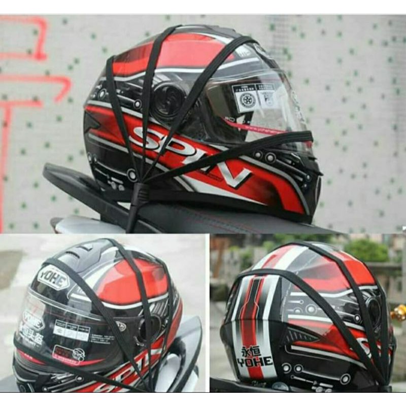 Tali helm Jaring helm motor / jaring barang bawaan motor