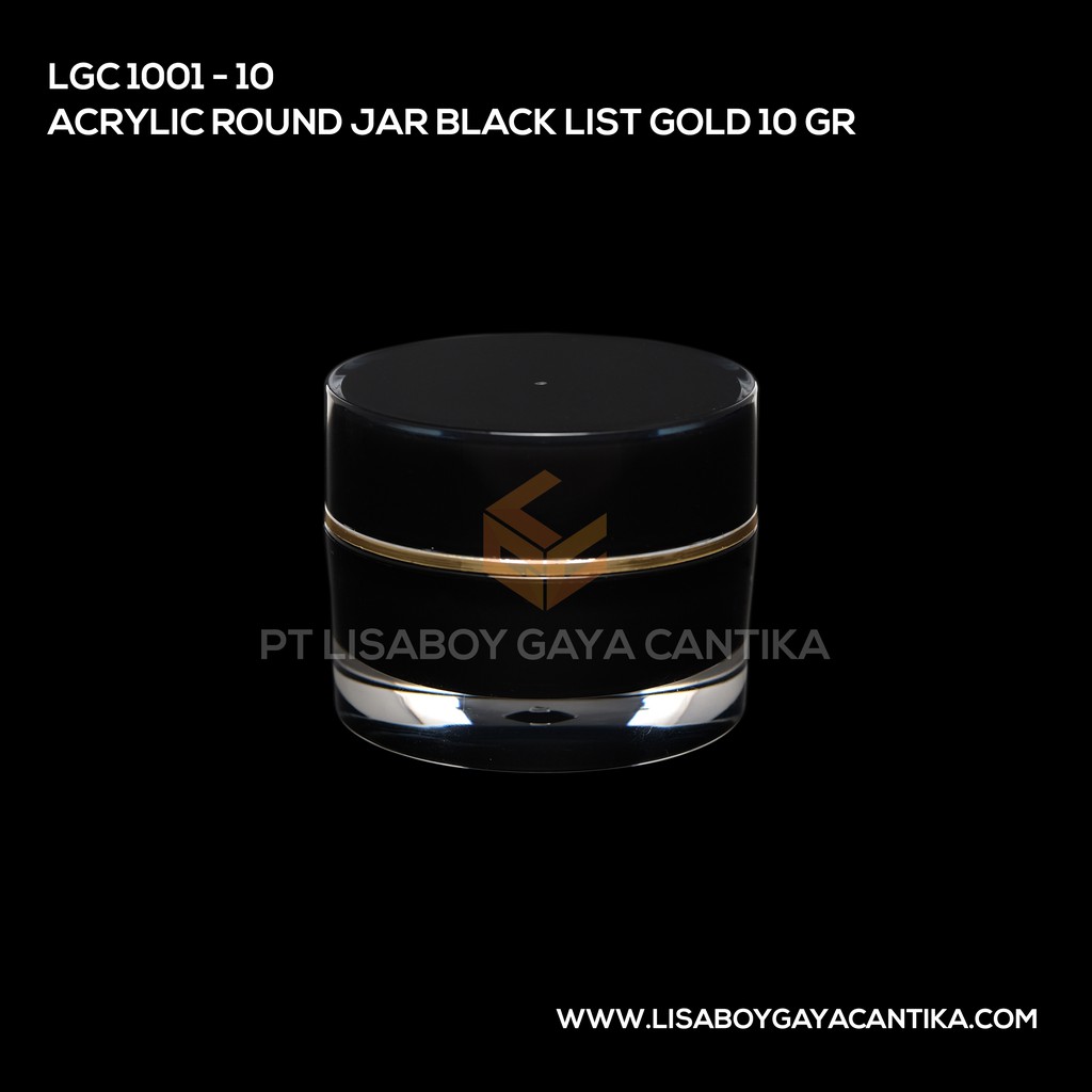 

ACRYLIC ROUND JAR BLACK LIST 10GR (1001-10)