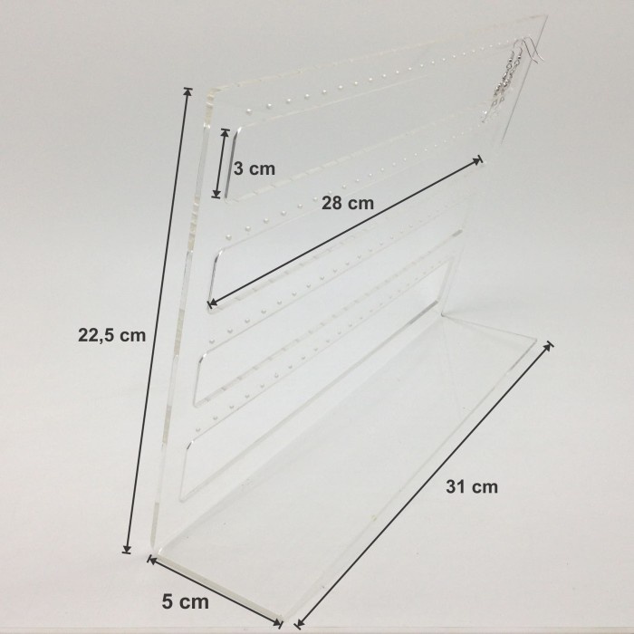 

Murah Acrylic display anting Giwang A4