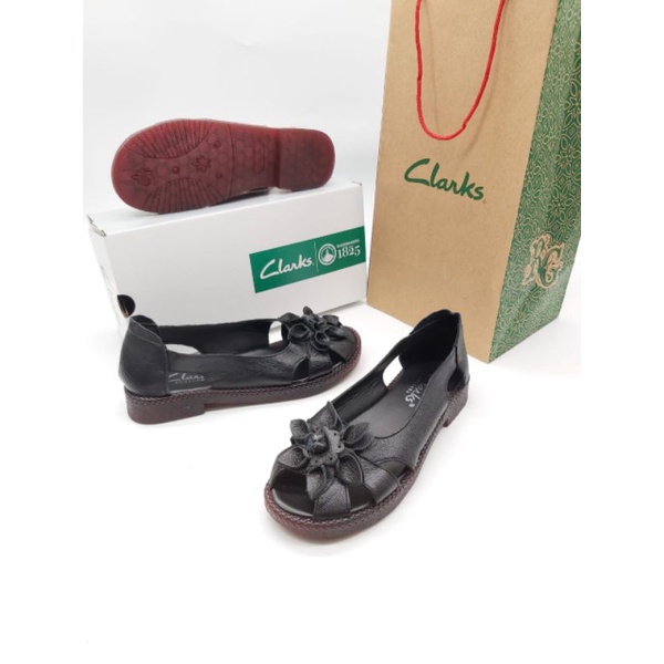 Sepatu Clarks flat RG-7961 / Clarks wanita flat