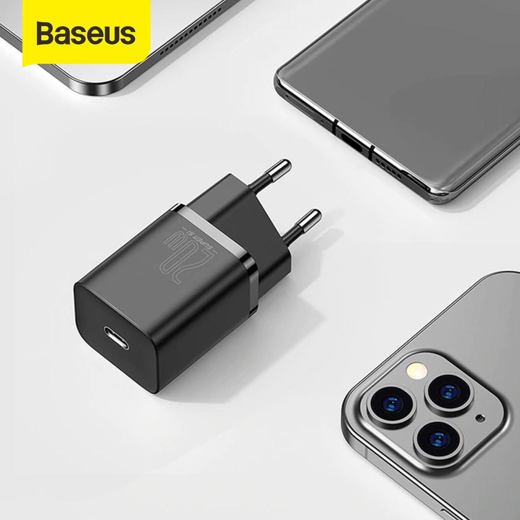 Baseus Kepala IPhone Charger Super Si Quick Charger Type C PD 20W IPhone 7 8 9 10 11 12 13 X