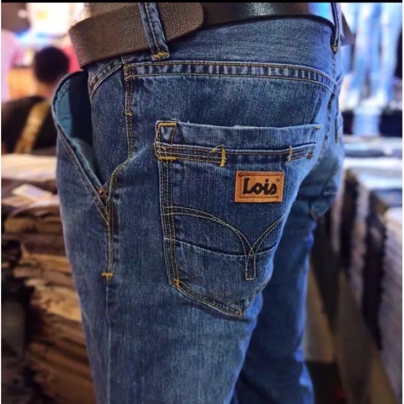 FAIRA JEANS Celana Jeans Lois Pria Original Size 28-38 Asli 100% Jumbo Bigsize Premium Standar Panjang Model Terbaru - Celana Jins Lois Cowok