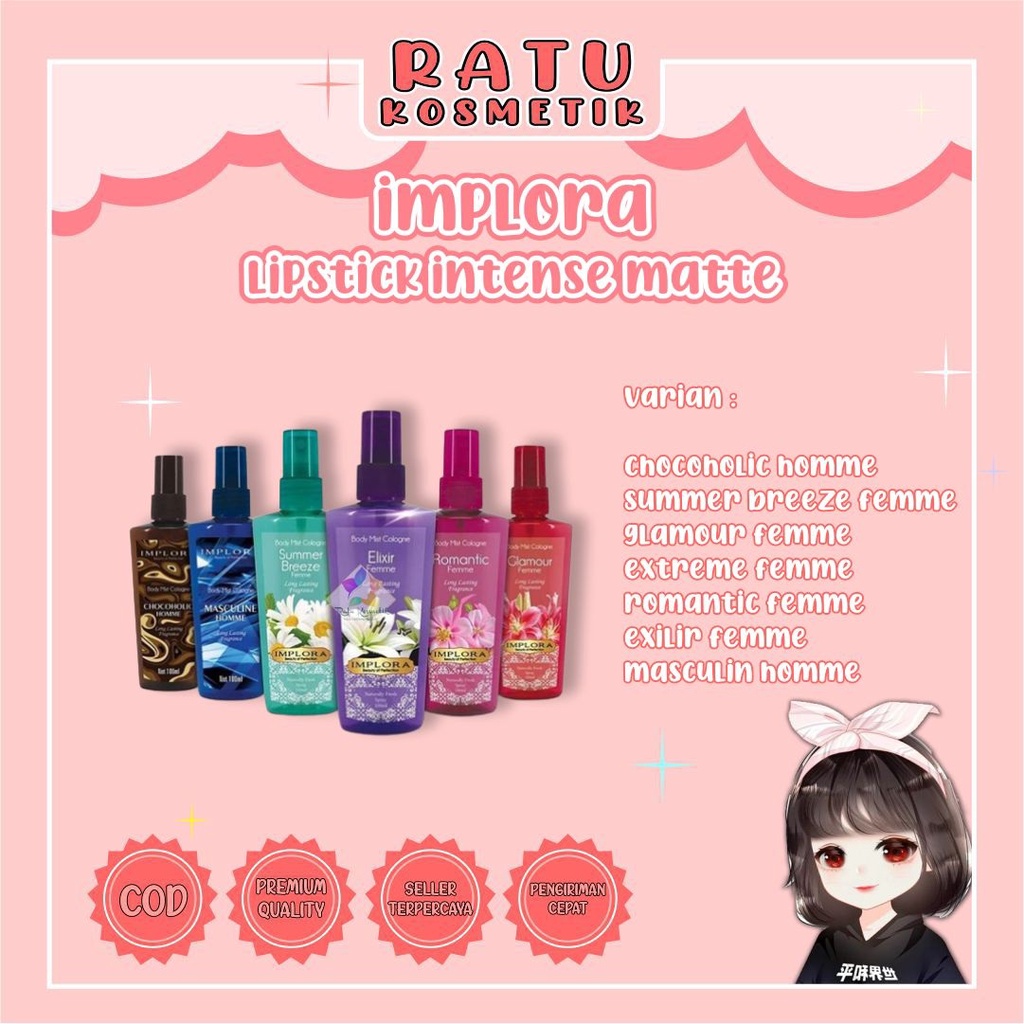 ❤ RATU ❤ Implora Parfum Body Mist Cologne | Parfume Badan | Bodymist Top Fragrance BPOM✔️