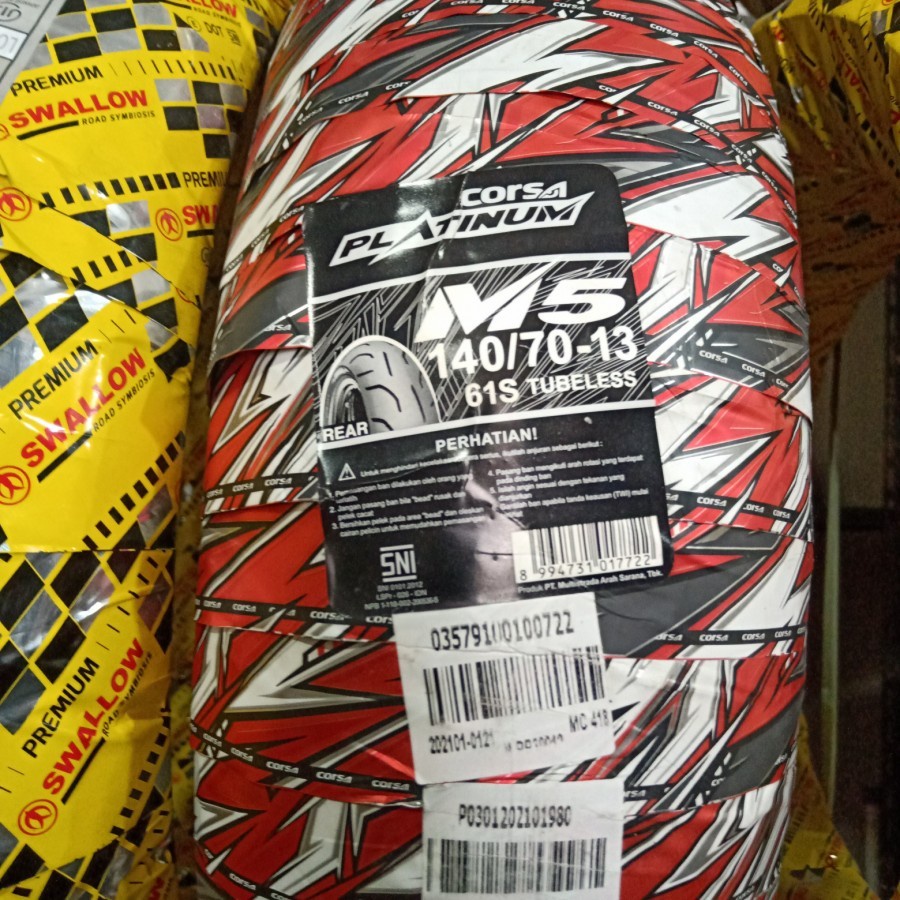 Ban Luar Motor N Max Adv 150 Corsa 140/70-13 M5 Tubeless