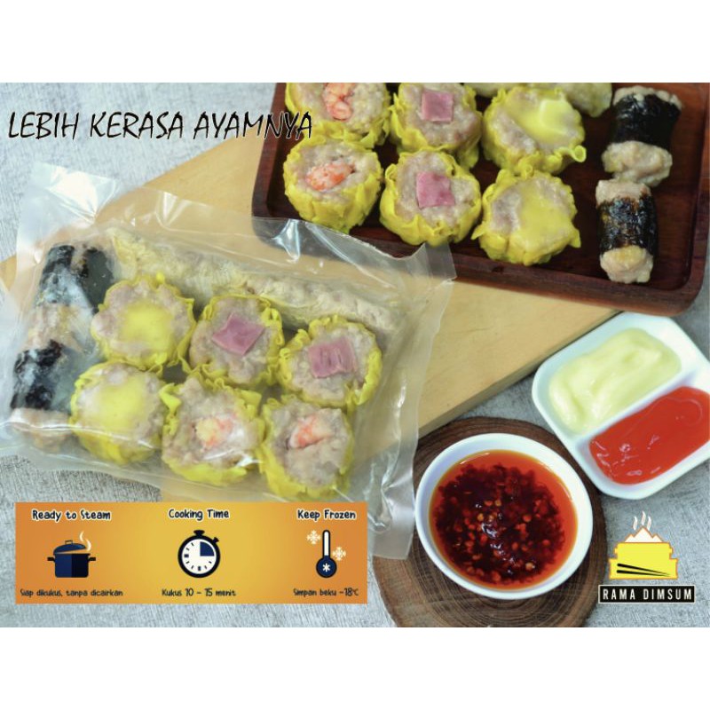 

DIMSUM AYAM FROZEN PREMIUM , HARGA RESELLER , 90% DAGING AYAM ASLI TANPA PENGAWET