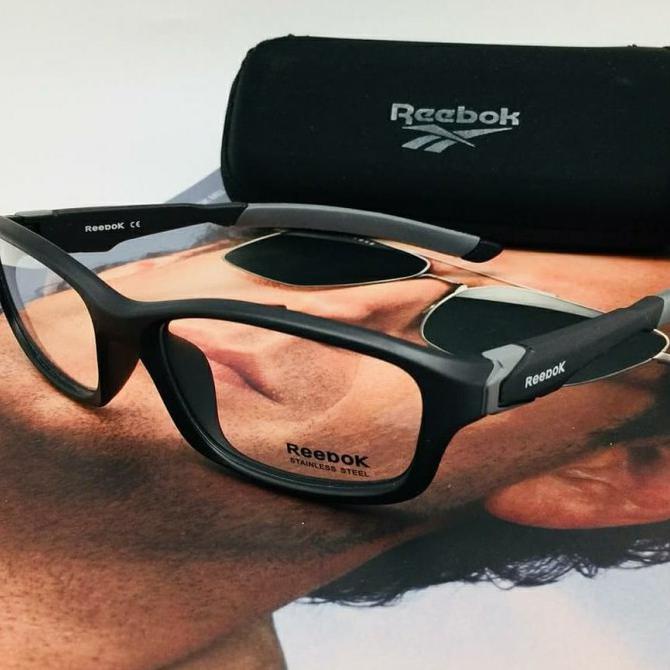 ONSALE Kacamata Frame Pria Reebok - Hitam