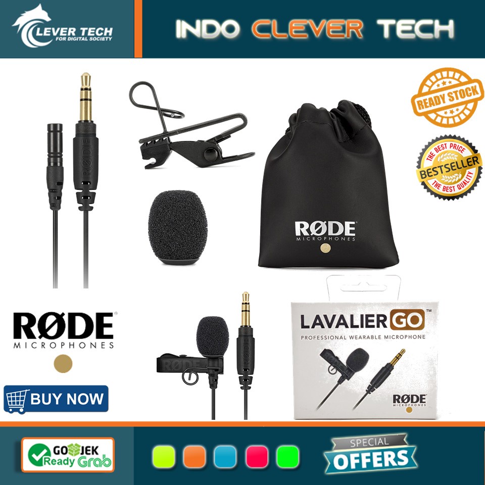 Rode Lavalier GO Omnidirectional Lavalier Microphone for Wireless GO