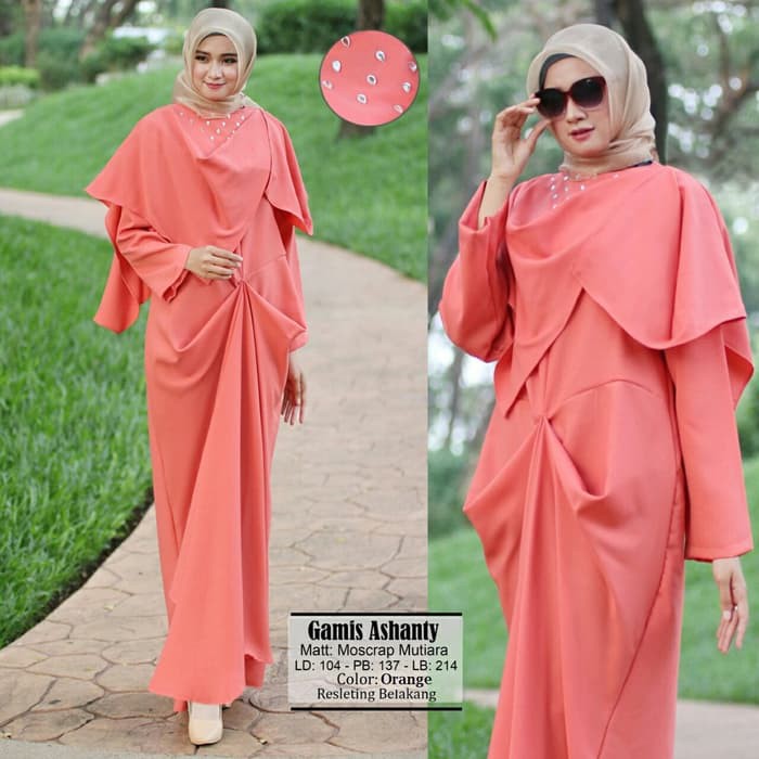  Baju  Gamis Pesta  Wanita  Ashanty Terbaru Shopee  Indonesia