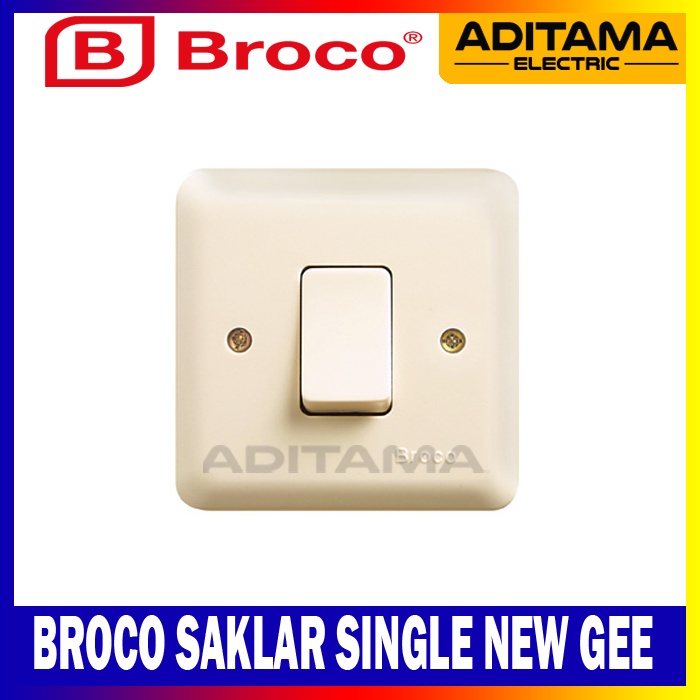 SAKLAR BROCO ENGKEL INBOW NEW GEE/ BROCO SAKLAR SINGLE SWITCH NEW GEE