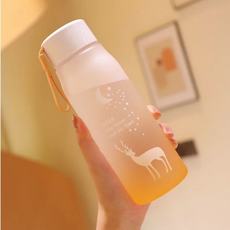 Botol Minum Plastik Model Snow Deer 600ml