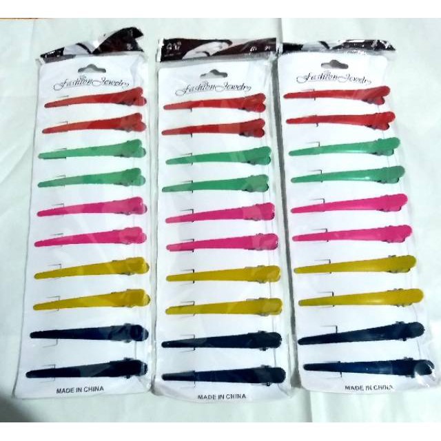 grosir  Jepit rambut cocor bebek polos isi 10 pcs