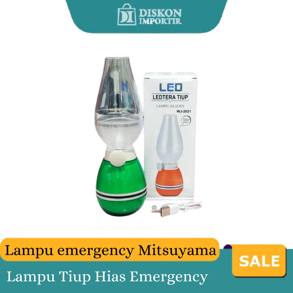 Lampu Hias emergency Mitsuyama MS-1007 Lentera Tiup Cahaya Warm white