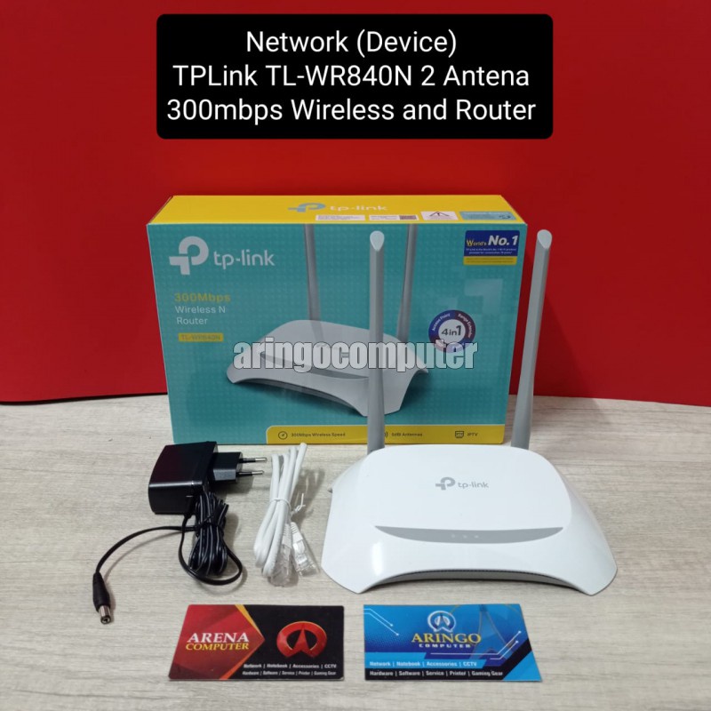 Network (Device) TPLink TL-WR840N 2 Antena 300mbps Wireless and Router