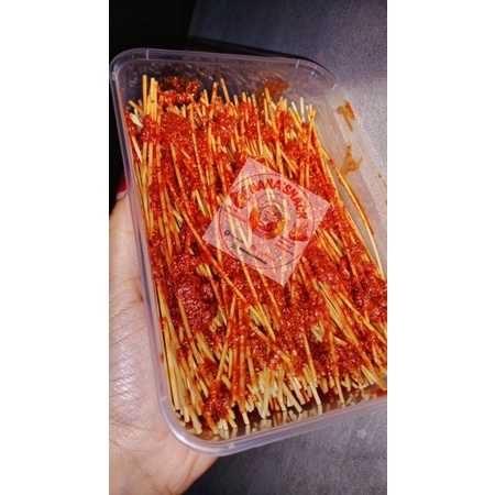 

Miebiting / mie lidi Bumbu Basah kemasan box 500ml