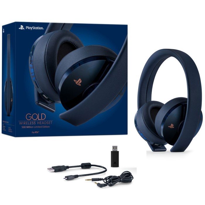 PlayStation Gold Wireless Headset 500 Million Limited Edition PS4 PS5