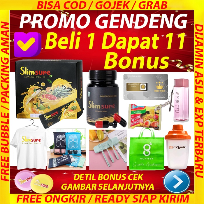 (BISA COD) Slimsure Burn Fat Original BPOM Strong Kapsul Pembakar Lemak