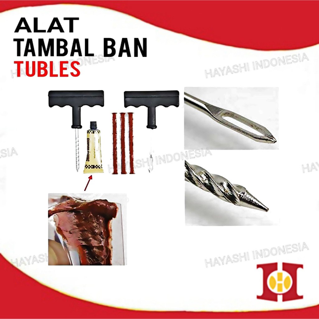 Alat Tambal Ban Tubles Ban Mobil Ban Motor Anti Ban Bocor