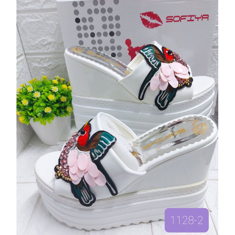 SOFIYA Import promo sandal wedges wanita burung 10cm