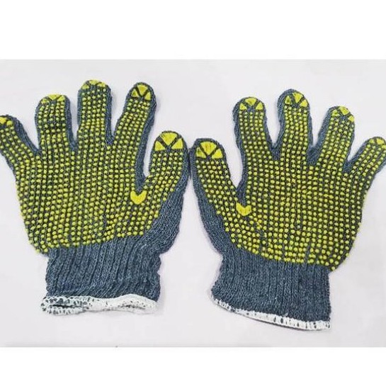 3Pasang Sarung Tangan Tukang Proyek Bintik Kerja Diamond Antislip Working Safety Glove Murah W710