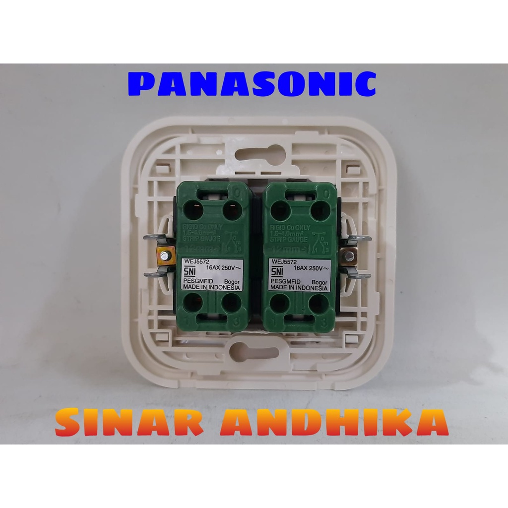 SAKLAR SERI KECIL HOTEL INDIKATOR PUTIH PANASONIC WEJ 78029+WEJ 5572