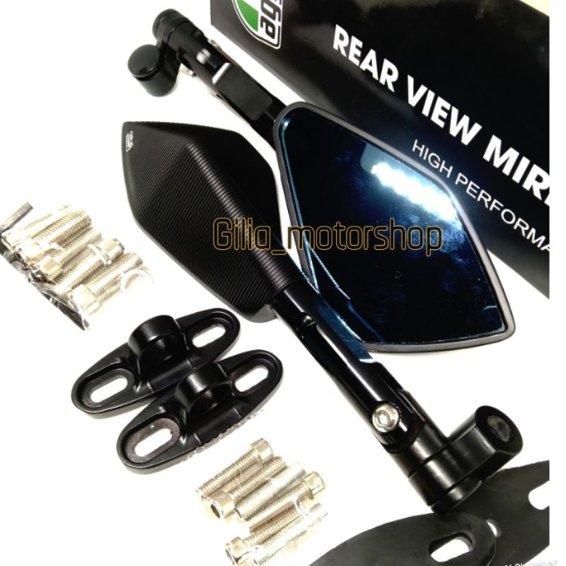 Spion Tomok AGV ORI V5 Full CNC Variasi Universal Motor Nmax PCX Vario Scoopy Beat Vespa dll