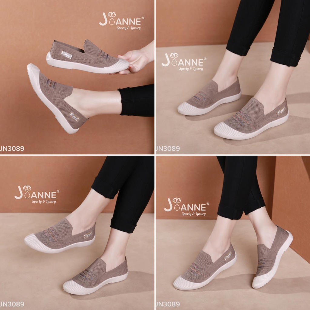 JOANNE Sepatu Wanita Slip On Shoes #JN3089 ORIGINAL