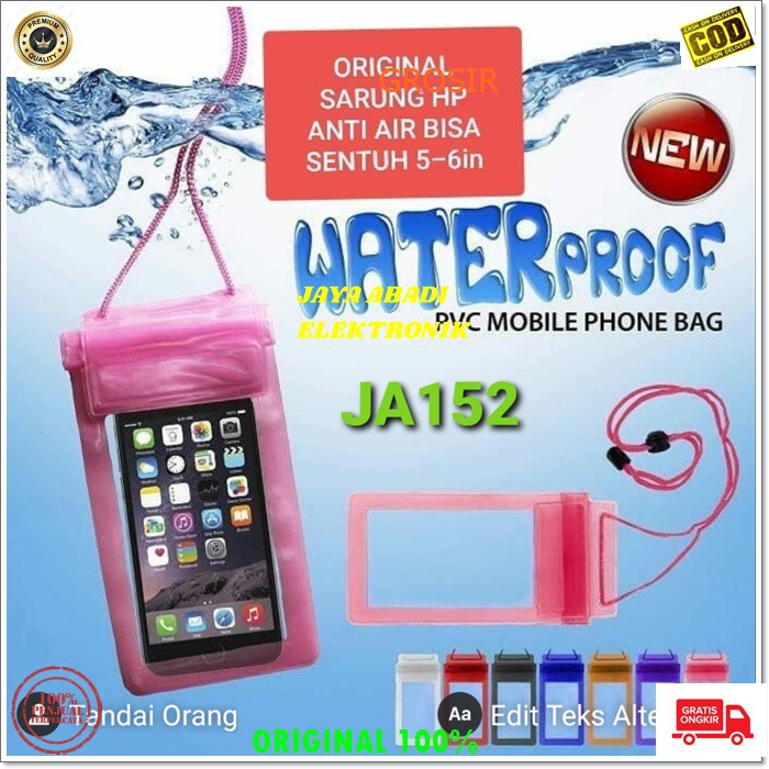 J152 SARUNG HP WATERPROOF PENGAMAN ANTI AIR HOLDER TEMPAT BERENANG NYELAM GANTUNGAN PEGANGAN DI MOTOR SPION BIKE GPS PEGANGAN GANTUNGAN HP STAND ROOUNT BREKET GANTUNGAN BRACKET MOBIL MPTORYCLE PHONE GADGET OJOL PETA MAP BISA DIGUNAKAN MAKSIMAL 6.5 IN