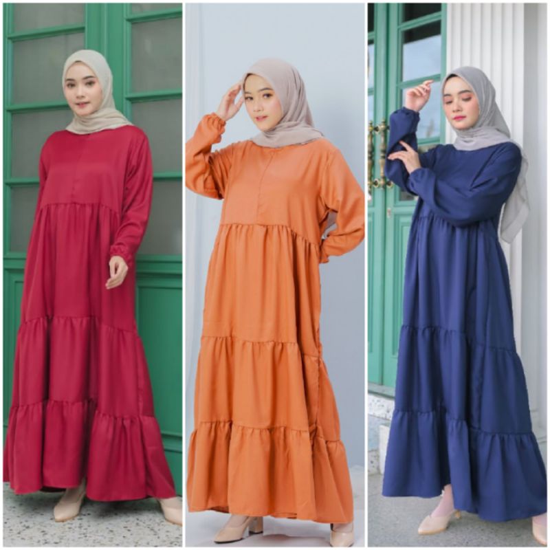BISA COD SHANUM HOMEDRESS GAMIS BABYDOLL POLOS UMPAK RUFFLE MAXI DRESS MIDI DRESS SHAKILA SHAKILLA T