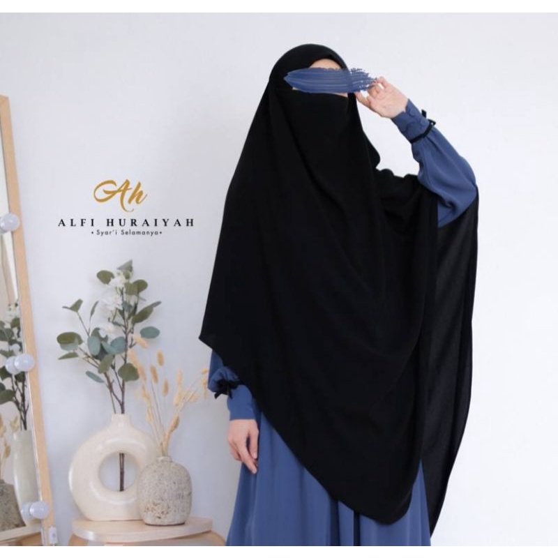 French Khimar Sakura by Alfi Huraiyah