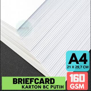  50 LEMBAR Kertas  Karton BC  160g A4 Kertas  Briefcard 