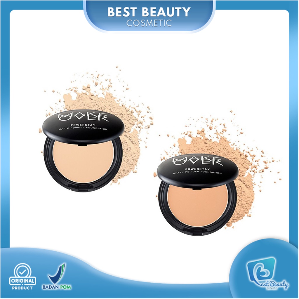 ★ BB ★ MAKE OVER Powerstay Matte Powder Foundation 12 g - Bedak Padat