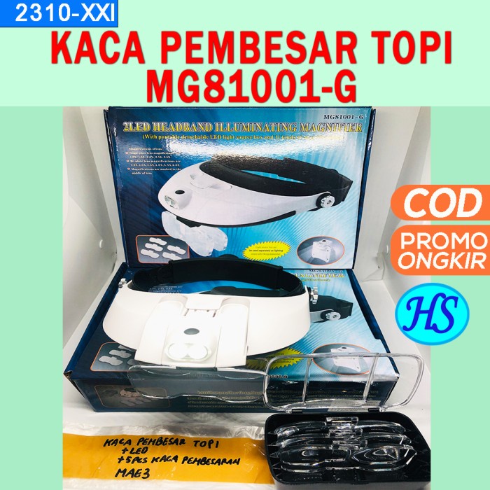 

Kaca Pembesar Topi LED - Light Head Magnifying Glass BSTMG81001-G