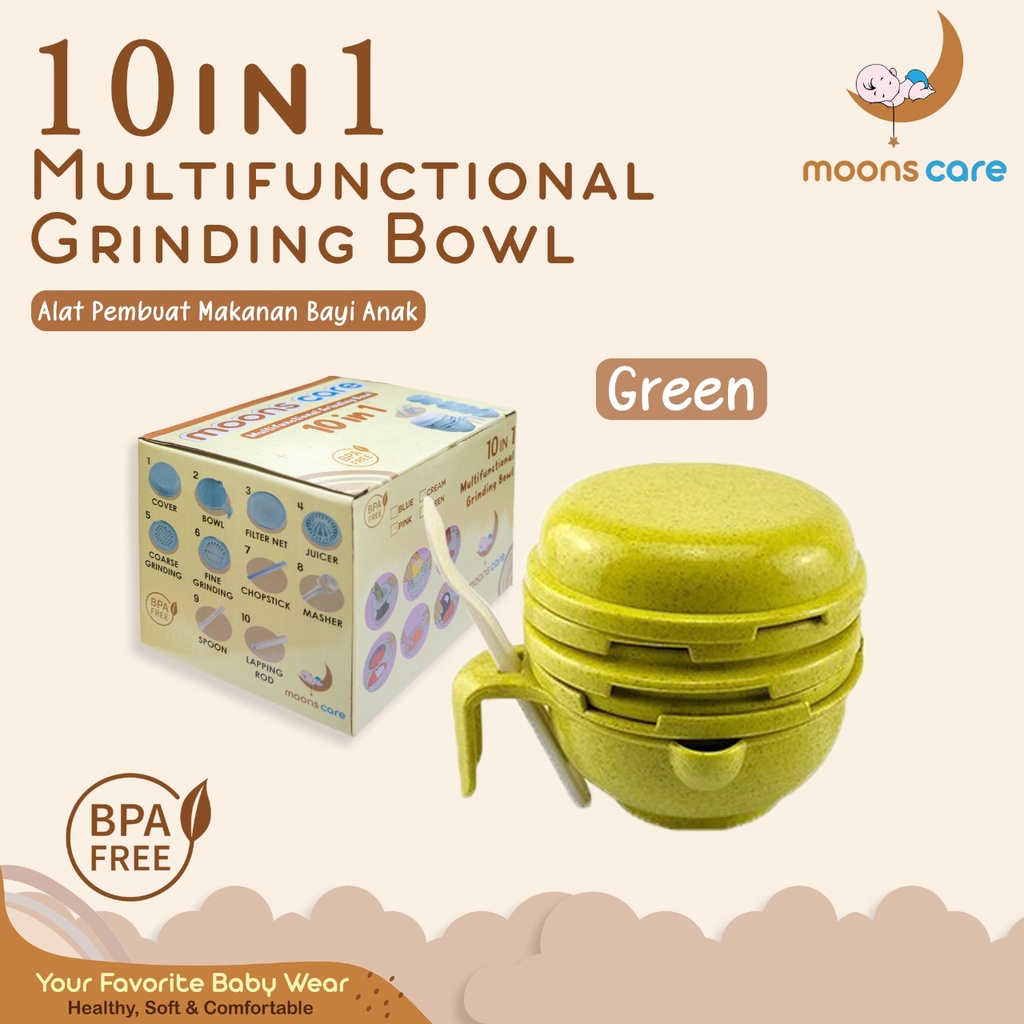 ALAT MPASI BAYI Baby Food Maker Grinding Bowl Alat GRINDING KIDDY Pembuat Makanan Bayi Anak 9pcs Grinder bayi makan  Baby Food Maker Grinding Bowl Alat Pembuat Makanan Bayi Anak 9pcs food maker baby slow cooker Alat Pembuat Makanan Bayi Anak