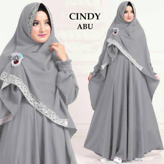 (RBN) set gamis Cindy syar'i edisi lll Busui + jilbab pad antem