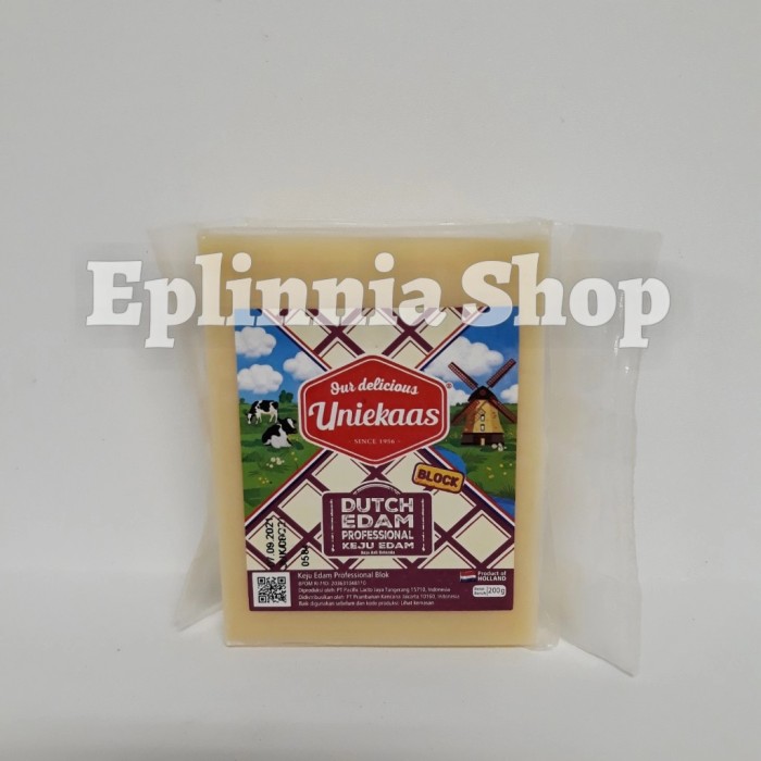 

Uniekaas Block Dutch Edam Profesional 200 gr - Uniekas Keju Edam