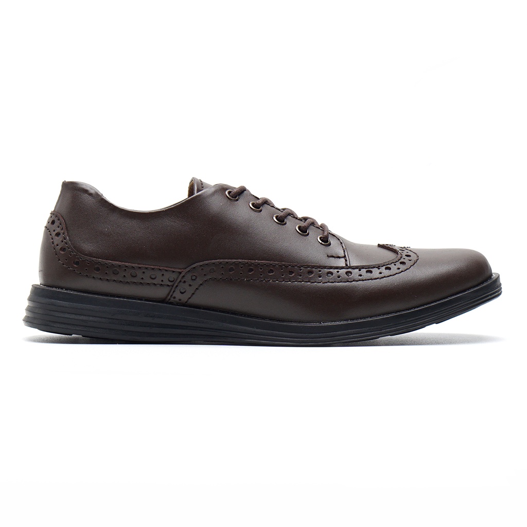 HALSTEN BROWN (KULIT ASLI) |ManNeedMe x Greata| Sepatu Pantofel Pria ORIGINAL