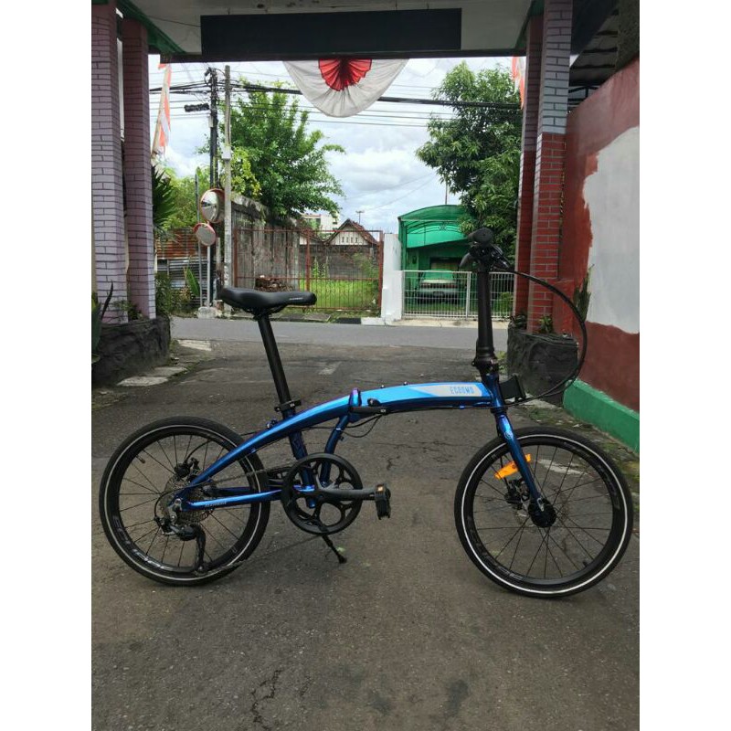 sepeda lipat seli ECOSMO 7PLUS fullbike grupset rd shimano altus 9speed