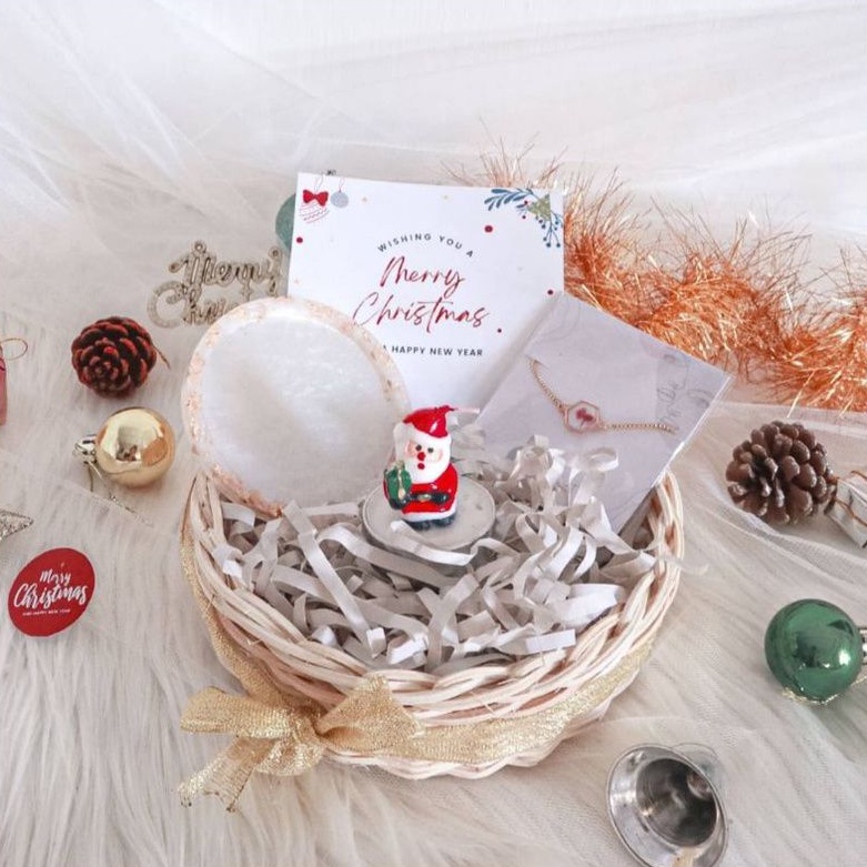 

Christmas hampers resin coaster | kado natal