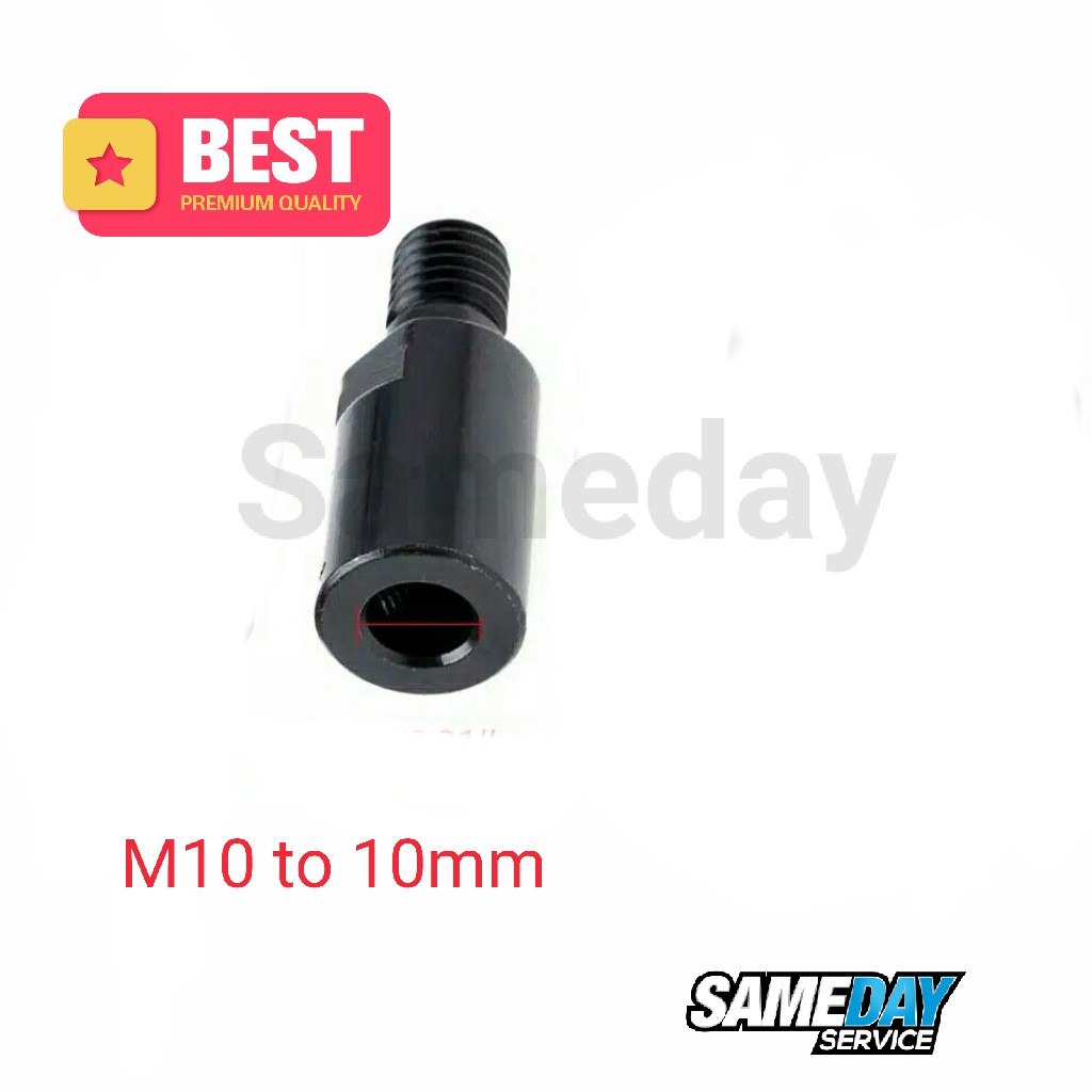 Adapter Gerinda untuk Dinamo As 10mm Converter M10x10mm