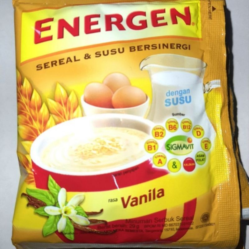 

Energen Vanila 29gr x 10 Sacet AYES TOSERBA