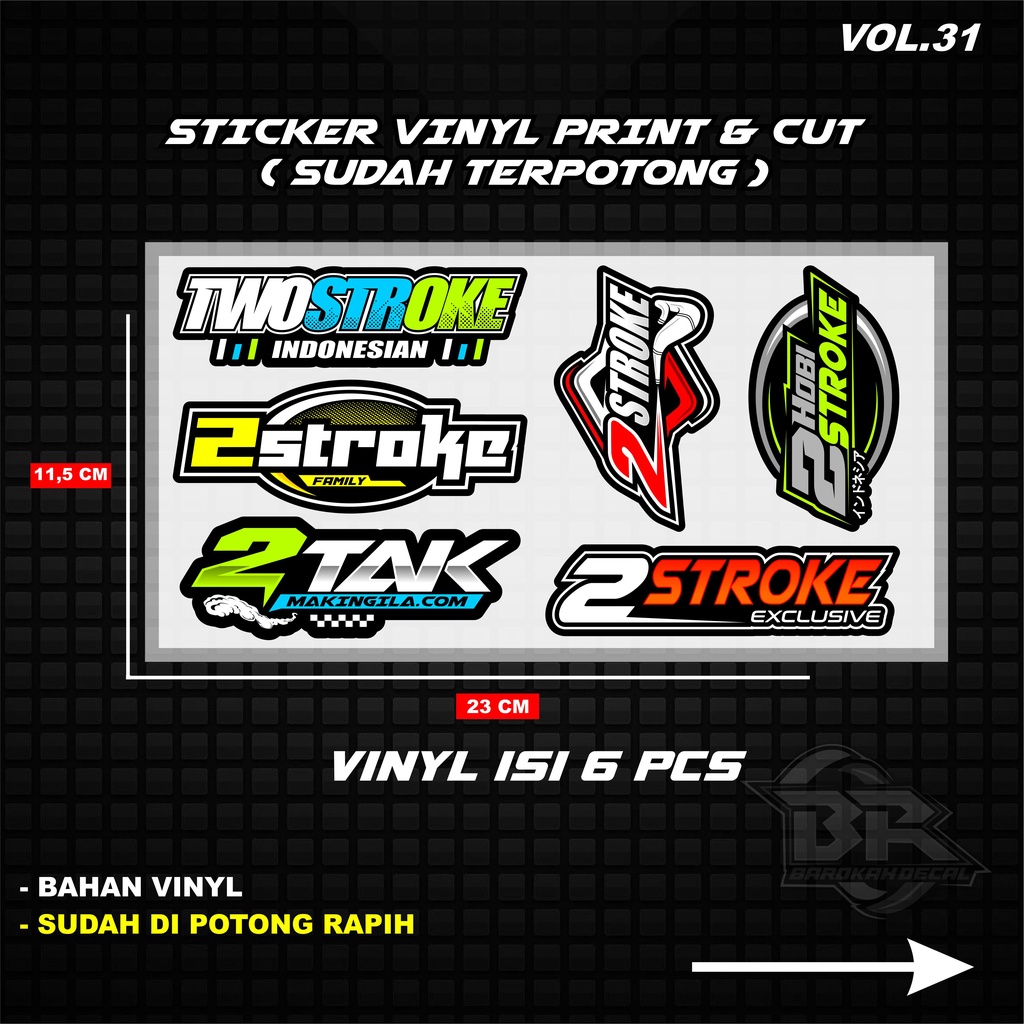 Sticker Print Cut Stiker Racing Pack Stiker Motor Stiker Variasi