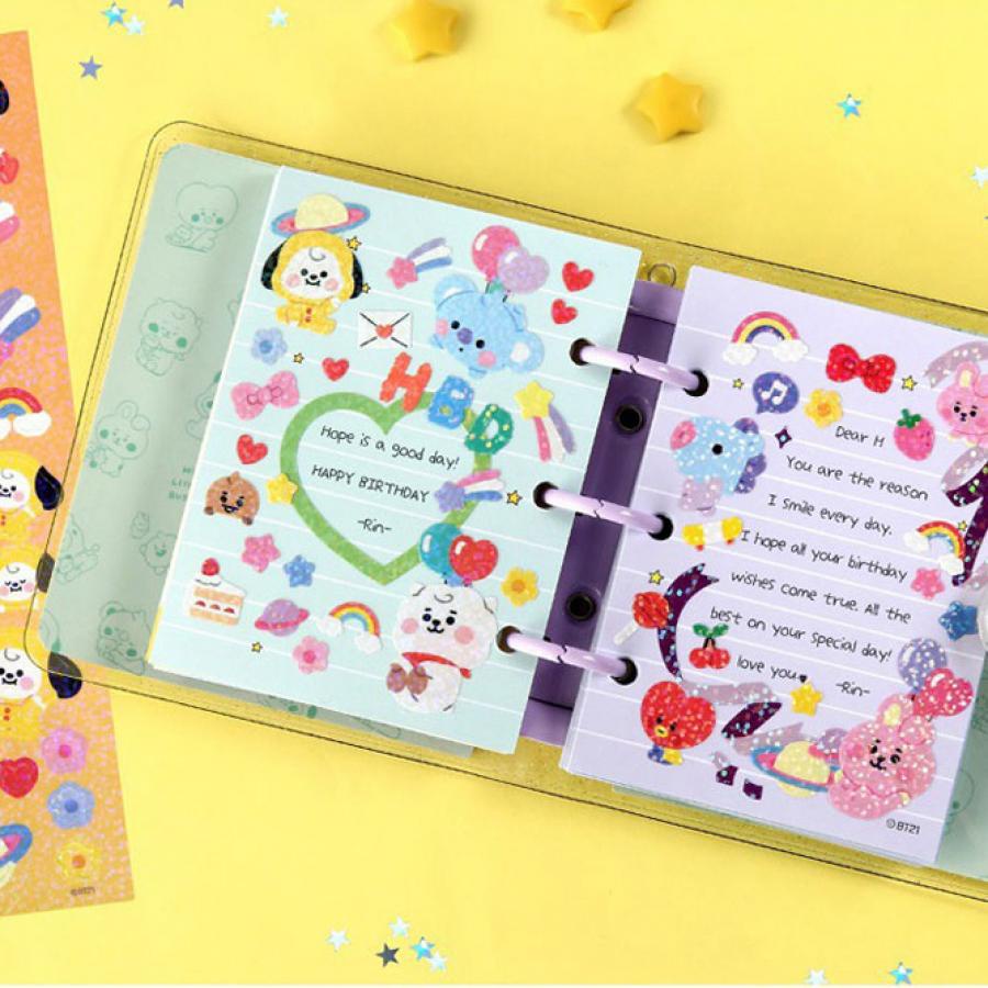 Stiker PVC Bening Kpop BTS Untuk Handphone Diary DIY