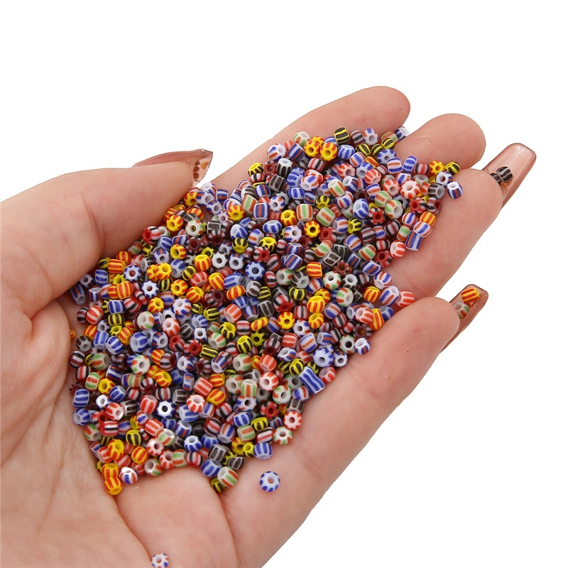 20g 650Pcs 3mm Manik-Manik Biji Kaca Czech Untuk Membuat Perhiasan DIY Gelang Kalung Anting Aksesoris Pakaian cuentas de semilla