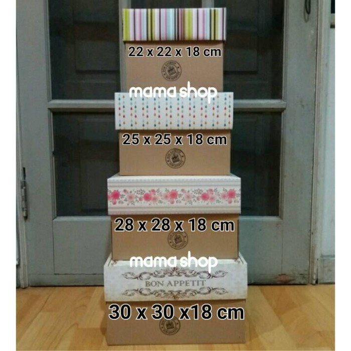 

Dus Kue Box Kue Karton Duplex Tebal Merk Bon Appetit 026